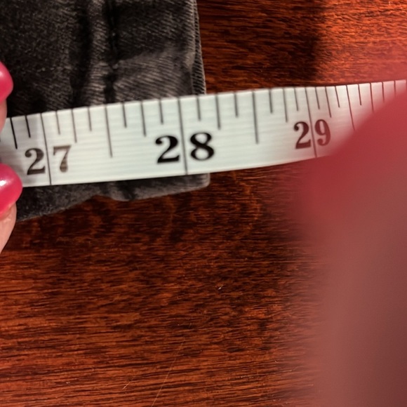 Free People Womens Jeans 28 Dark Gray/Black Skinny Mid-Rise Zip Pockets & Ankles - Picture 14 of 15